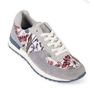 Inkkas Gray Floral Butterfly Monterey Joggers Size 9